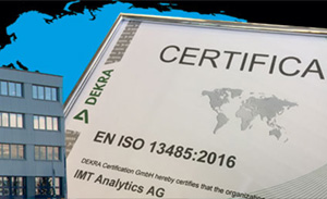 IMT Analytics AG von DEKRA nach ISO 13485 zertifiziert - 2020